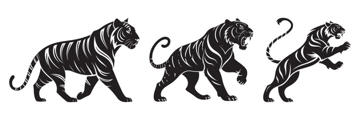 Obraz premium tiger silhouettes
