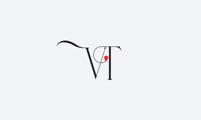 VT, TV , T ,V, Abstract Letters Logo Monogram	