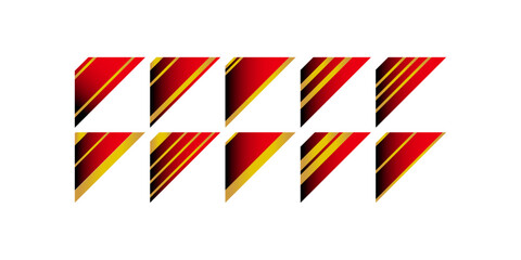 Gold Gradient Ribbon Tab