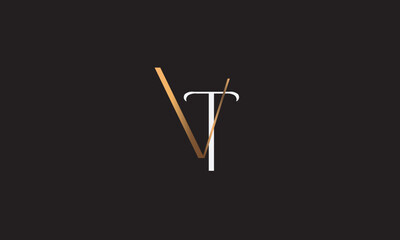 VT, TV , T ,V, Abstract Letters Logo Monogram	