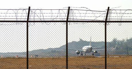 Passenger Sudipat on the runway