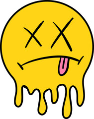 Dead mealting smiley