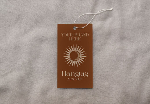 Blank Cloth Tag Mockup for Design