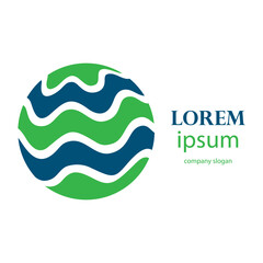 simple and creative globe logo design