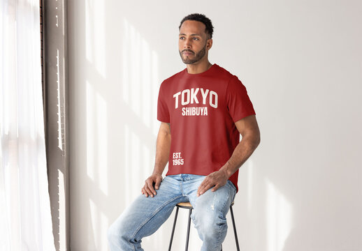 T-Shirt Design Mockup Template