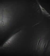 Luxurious black leather, subtle grain, glossy sheen ,  grain,  photography