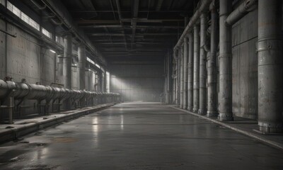 Rough concrete texture, metallic pipes, factory setting  , structure, grunge, pipe