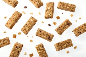 Granola Bars with Nuts and Fruits