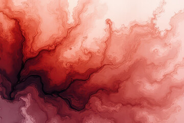 Fototapeta premium Mesmerizing Ink in Water: Swirling Salmon & Taupe Colors Create Dreamlike Patterns