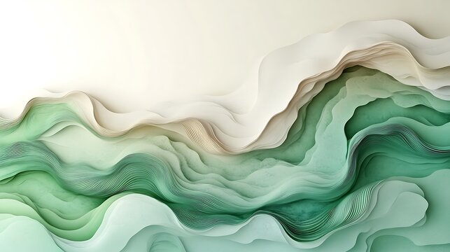 Abstract layers flow with natural colors