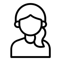 woman avatar icon line