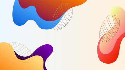 ABSTRACT BACKGROUND ELEGANT GRADIENT SMOOTH COLOR WITH HAND DRAWN ORGANIC SHAPES DESIGN VECTOR TEMPLATE GOOD FOR MODERN WEBSITE, WALLPAPER, COVER DESIGN 