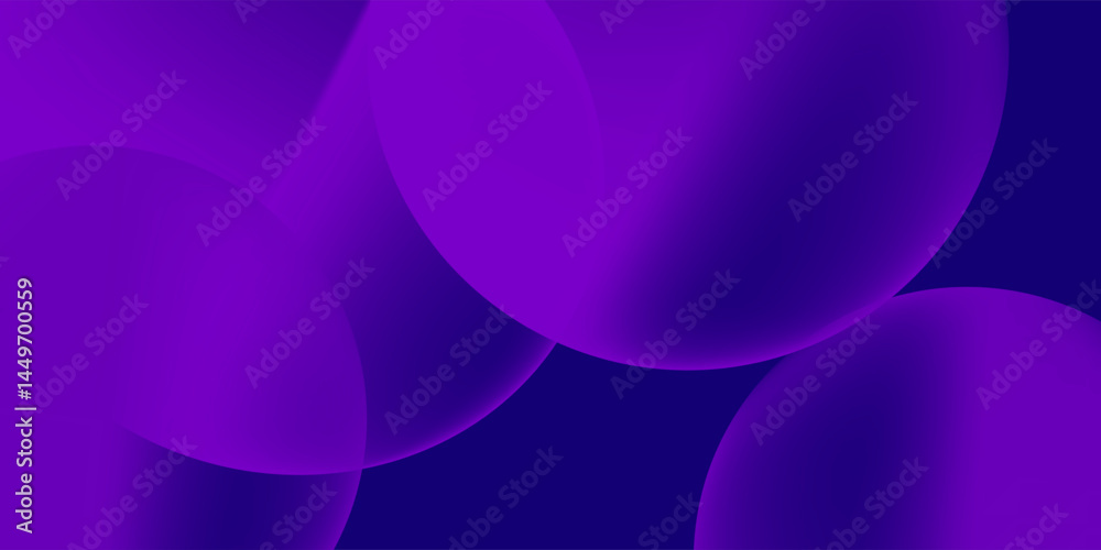 Poster printminimal geometric background. purple elements with fluid gradient. dynamic shapes composition. 