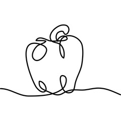 Vegetable Continuous Line Art