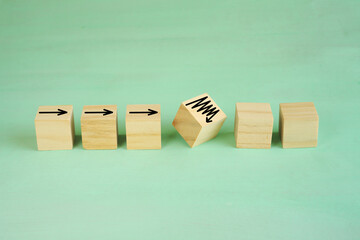 business distraction, breaucracy and complex management or organization concept,free copy space