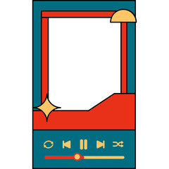 Retro Music Player UI