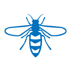blue wasp icon-
