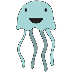 Cute Sea Animal Element