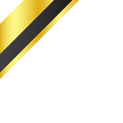 Obraz premium Gold Gradient Ribbon Tab