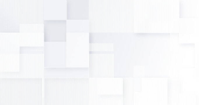 Abstract light grey white business background with squares, shadow lines. Gray office cover banner. Diagonal diamonds stripe design. Premium minimal blank technology. Modern luxury blank text space