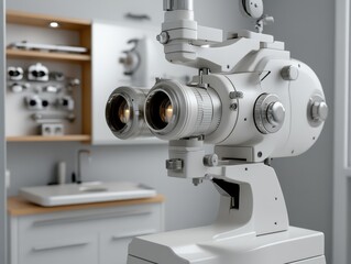 Fototapeta premium Ophthalmic instrument in clinical ophthalmologist's office