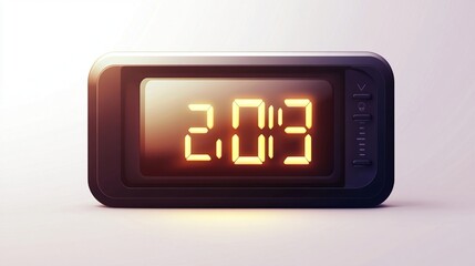 Retro digital clock displaying the year 2013