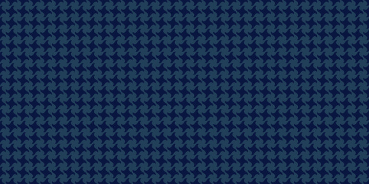 Sophisticated navy blue houndstooth pattern texture. Ideal for fashion, textile, and website backgrounds.  Elegant, timeless design conveys quality and sophistication.