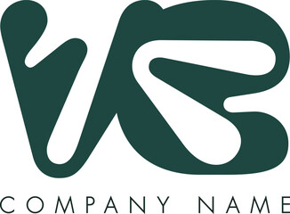 Creative Abstract Initial Letter VB Logo Design