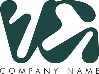 Creative Abstract Initial Letter VG Logo Design