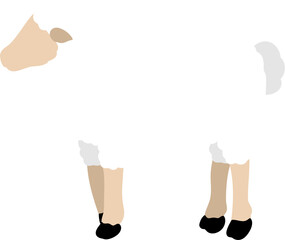 faceless sheep animal cartoon