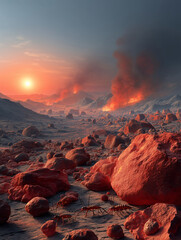 Prehistoric Earth history, Devonian, Carboniferous, Triassic Period