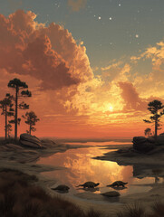 Prehistoric Earth history, Devonian, Carboniferous, Triassic Period