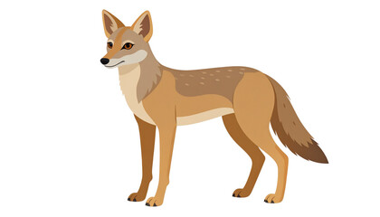 Obraz premium a jackal, isolated