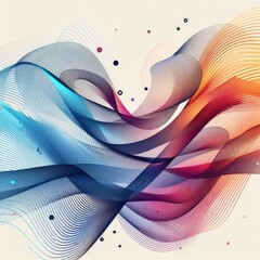Futuristic Dynamic Flow with Gradient Mesh and Particles with Generative AI.