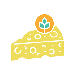 Plant based color flat icon for digital and print projects.