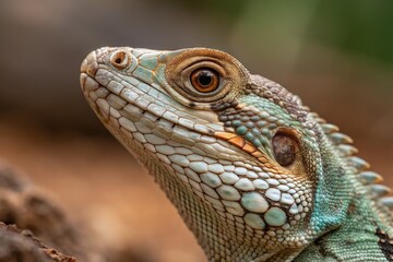 Close up View of Snake Skin Revealing Intricate Patterns Generative AI