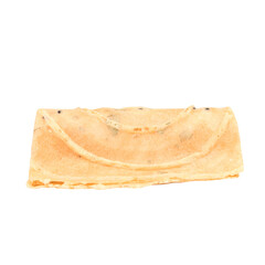 Golden Roll Cookies isolated on white background
