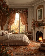 Victorian Library Bedchamber