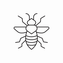Insect bug nature pest icon vector sign