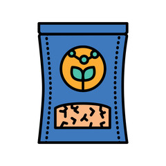 vegetable protein color line icon for digital and print projects.