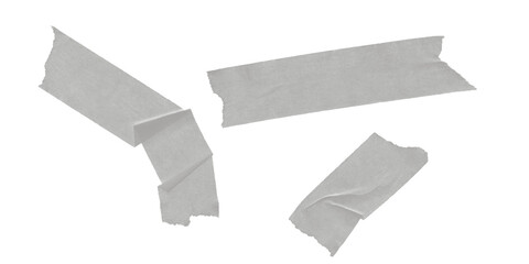 Gray Tape Cross Mark on Transparent Background for Design