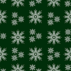 seamless pattern with snowflakes