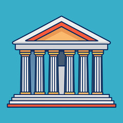 Fototapeta premium vector illustration of a column