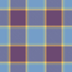 Serene pastel plaid pattern.  Soft blue, purple, and yellow hues create a calming, versatile texture. Ideal for textile design, fashion, web backgrounds, or stationery.