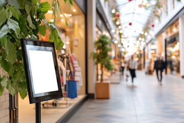 Futuristic shopping mall features augmented reality experiences and vibrant decorations