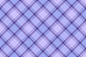 Sea check textile background, underwear texture vector pattern. Dining room plaid tartan seamless fabric in blue and light colors.