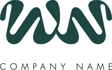 Creative Abstract Initial Letter WW Logo Design