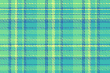 Product textile background pattern, turkish fabric plaid tartan. Contour check seamless texture vector in green and teal colors.