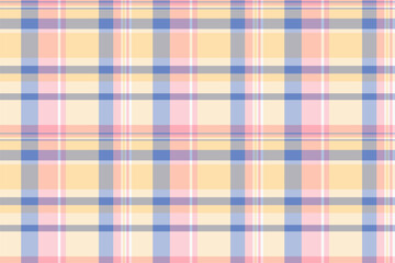 Household texture pattern background, masculine check tartan plaid. Festival fabric vector seamless textile in light and papaya whip colors.