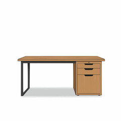 Simple cartoon of wood table surface, with a plain white background